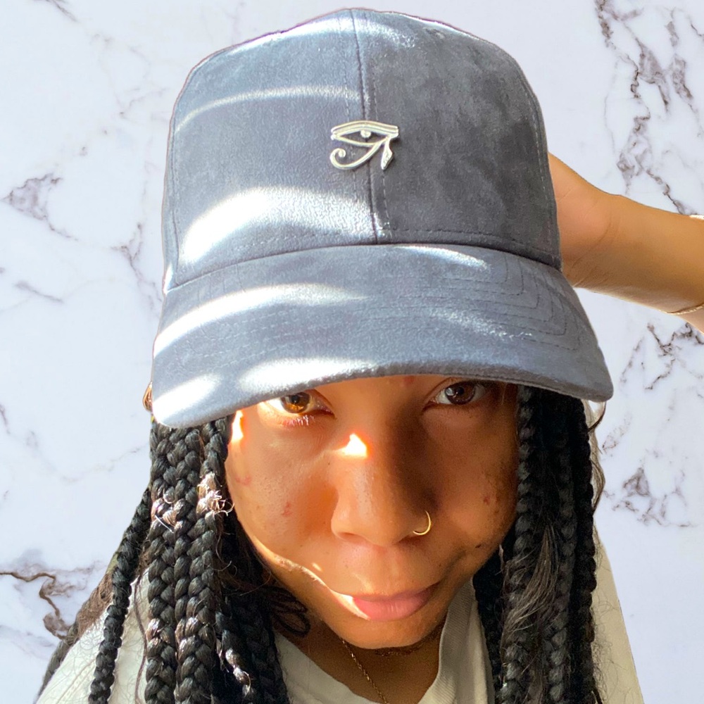Grey Suede Horus Hat